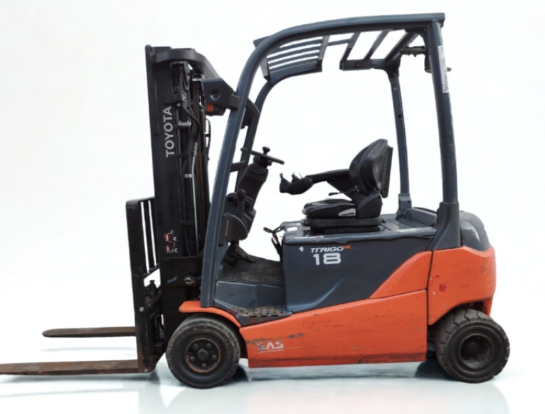 Visión lateral carretilla elevadora eléctrica Toyota 8FBMT18